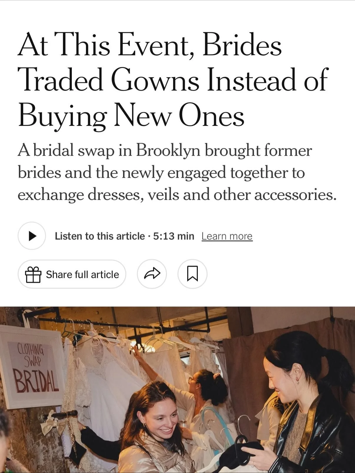 As seen in @nytimes ✌🏽 what an incredible evening of absolute fucking peak girlhood. We shared clothes. We made friends. We used jewels as currency. We celebrated our achievements and milestones of life and love with a group of strangers that felt l