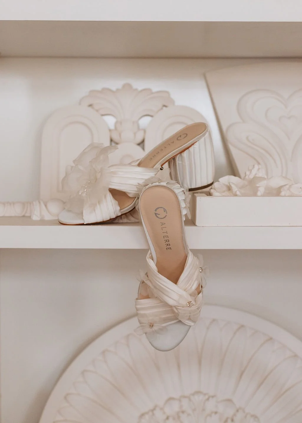 Comfy and cool wedding day shoes