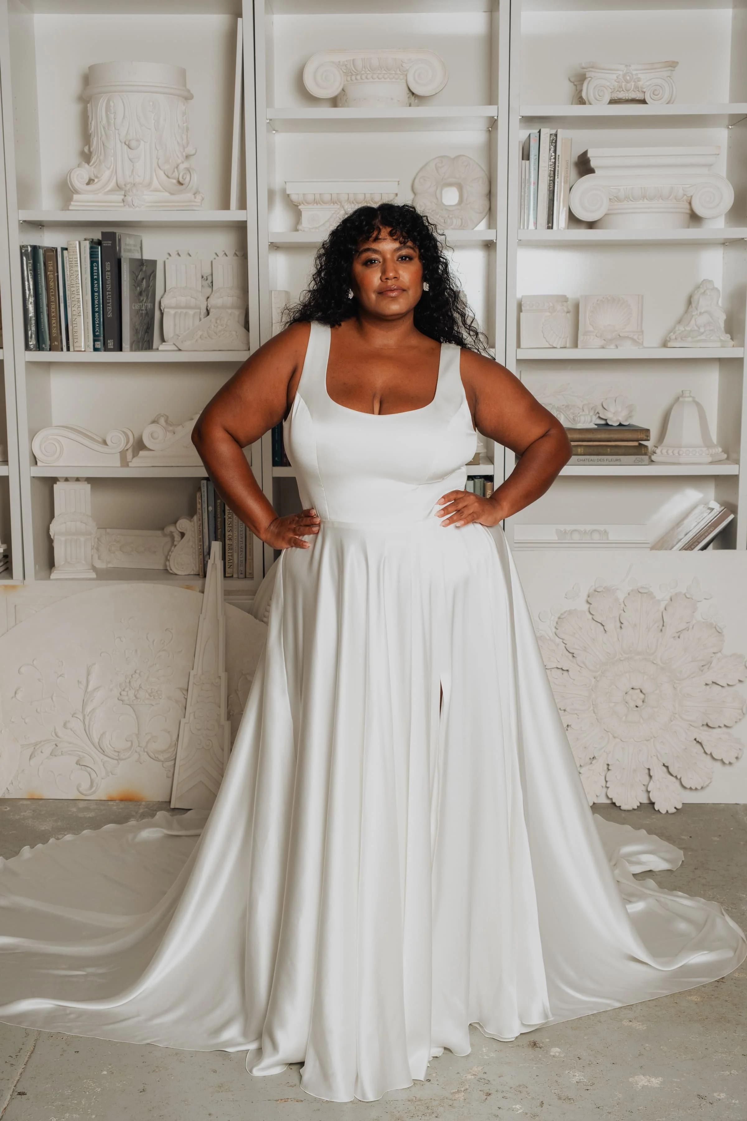 cheap satin wedding dresses Satin Wedding Dress With Corset -