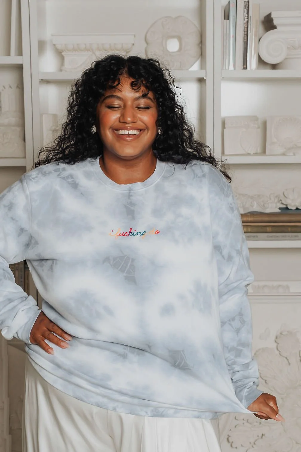 ifuckingdo Crewneck Sweatshirt | Tie Dye