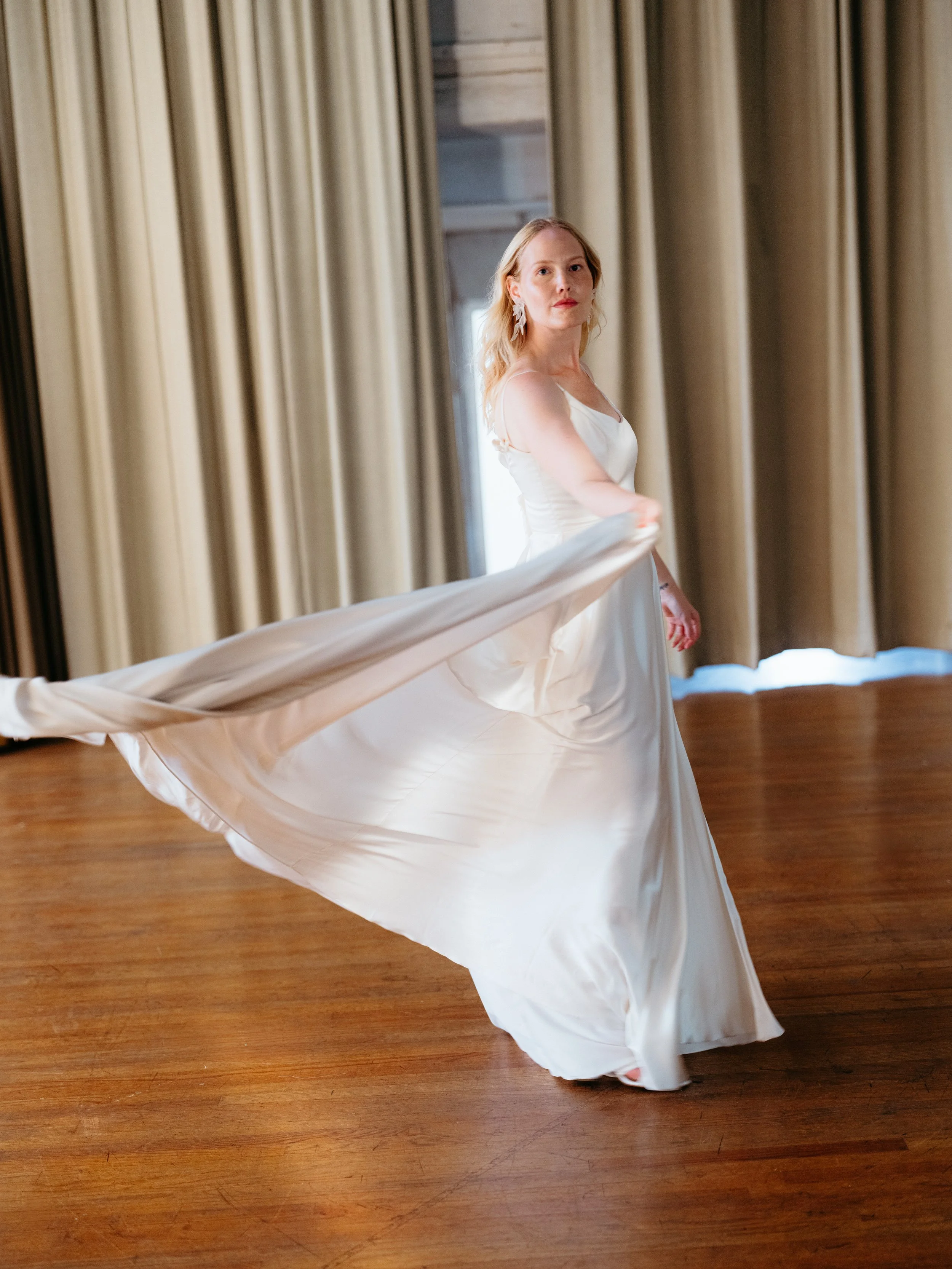 charmeuse silk wedding dress Silk Charmeuse Wedding Gown - Strapless Bridal Dress