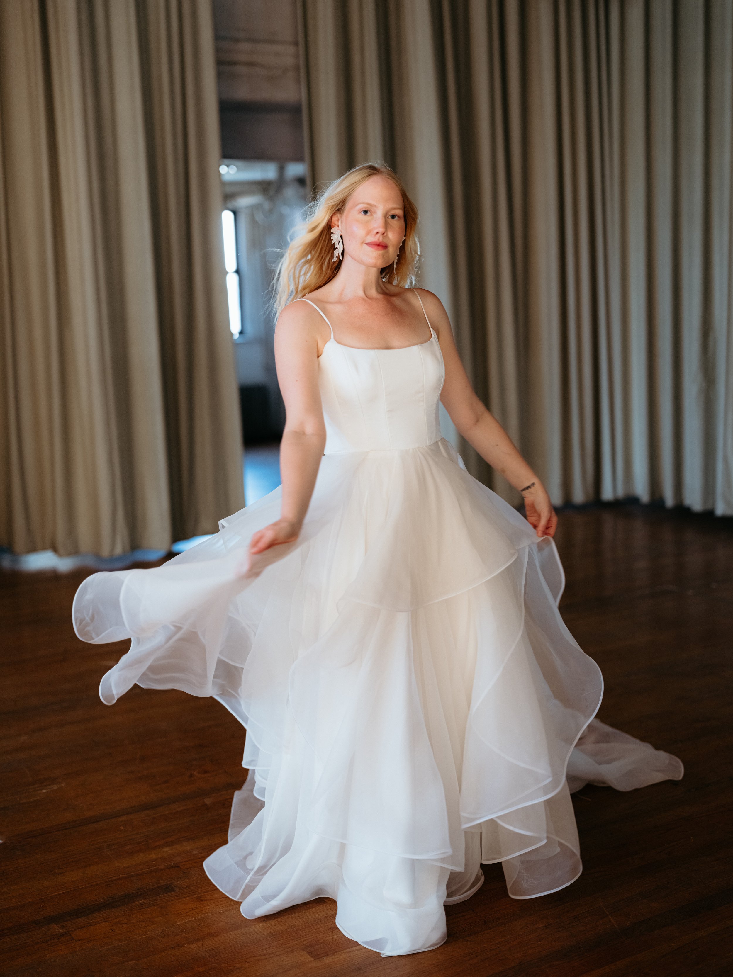 white christmas dresses Satin Corset Bridal Ball Gown by Rachel Allan RB6179 8 / White