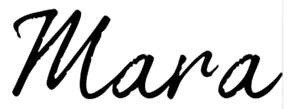 Mara's handwritten signature