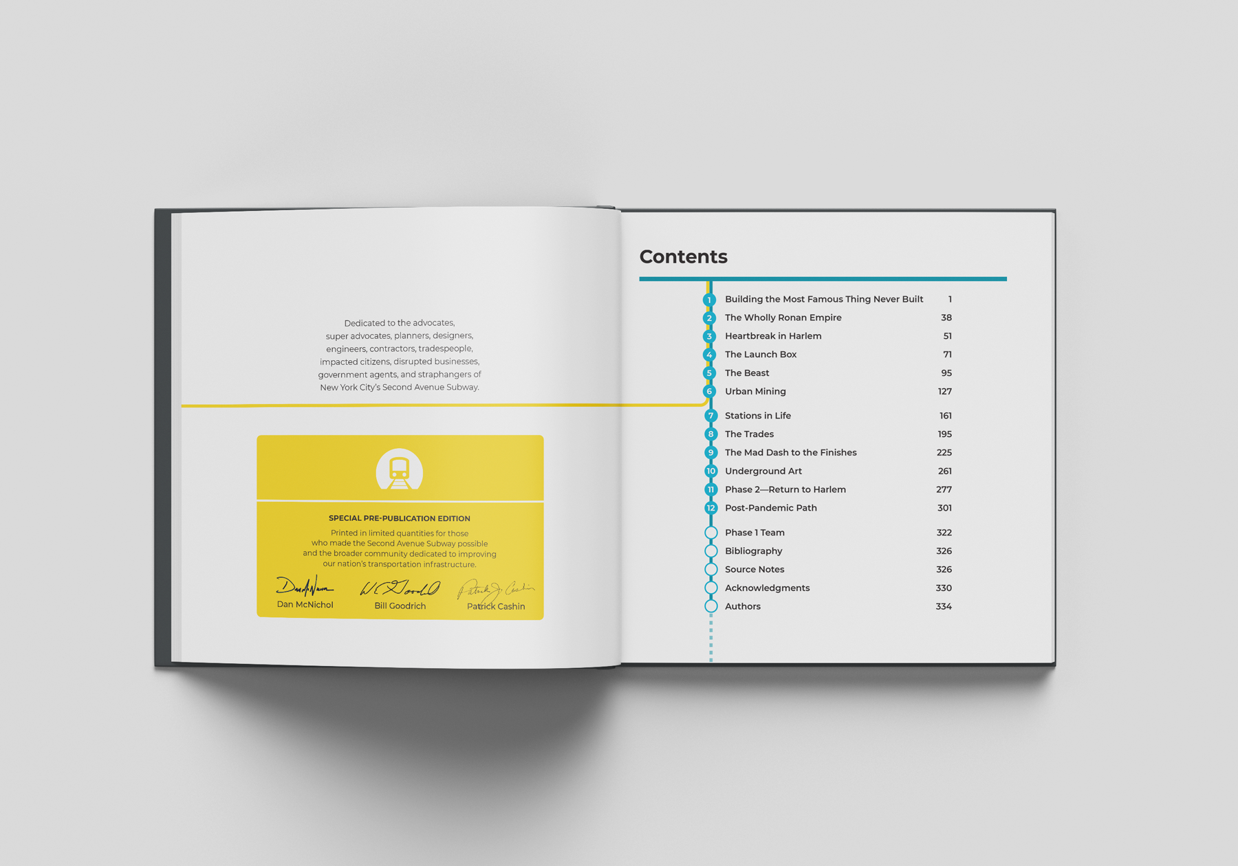 Second Avenue Subway book spreads