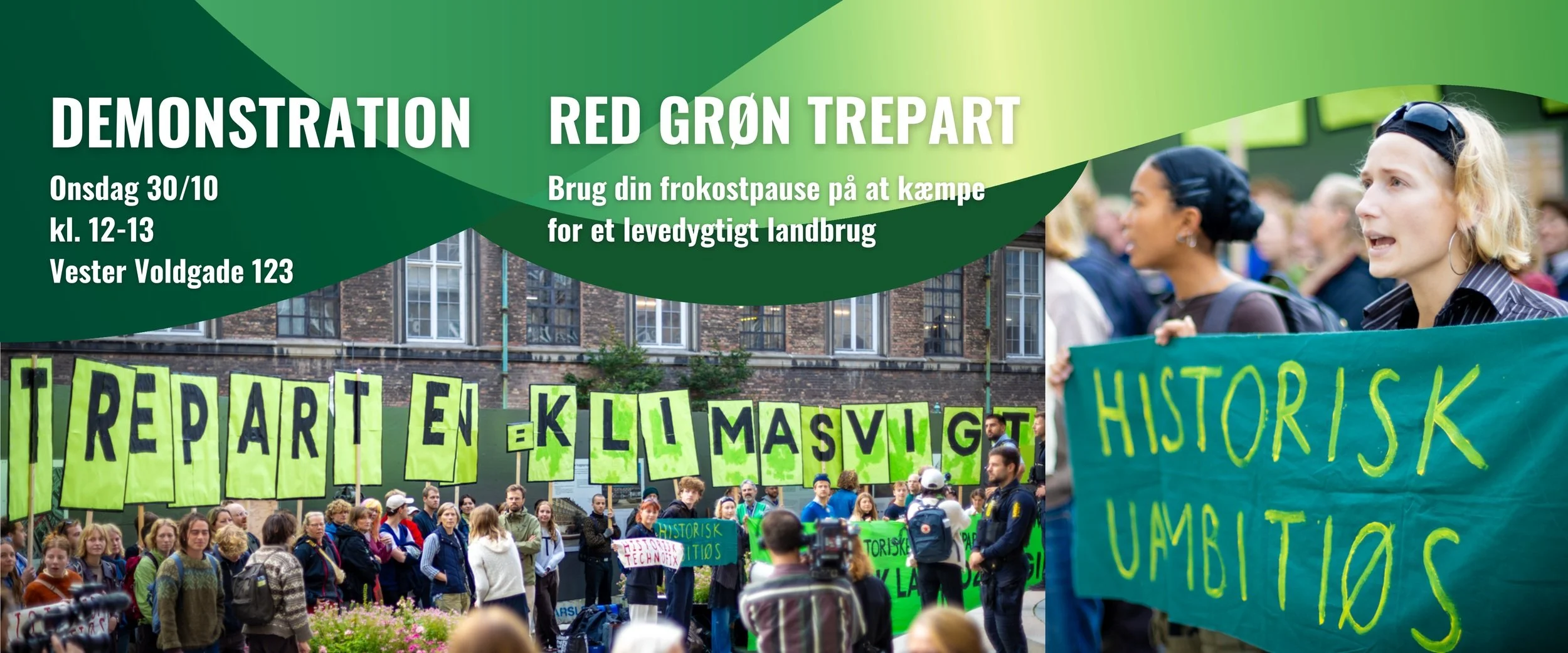 Demonstration - Red Grøn Trepart i din frokostpause
