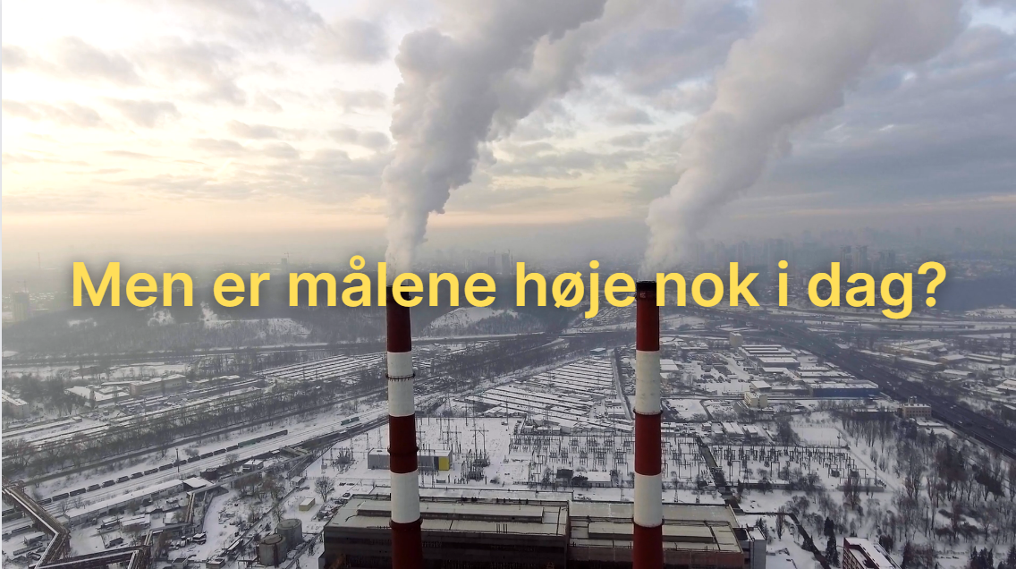Er Danmarks klimamål for lave?