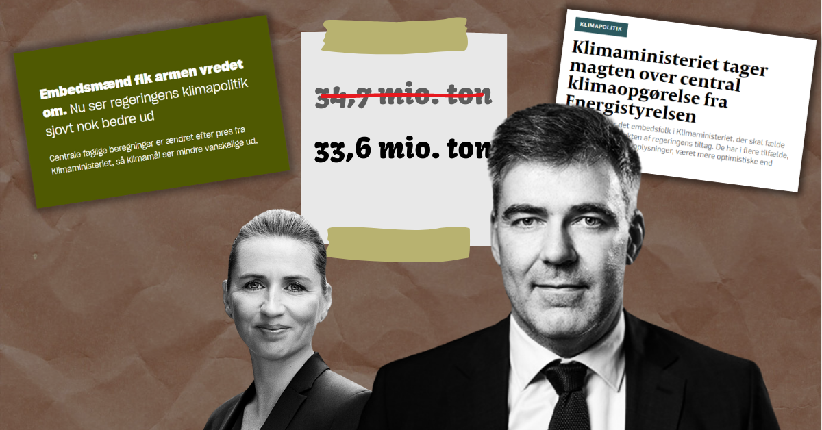 Klimaministeriet har presset embedsfolk til at sminke Danmarks klimaopgørelse grønnere.