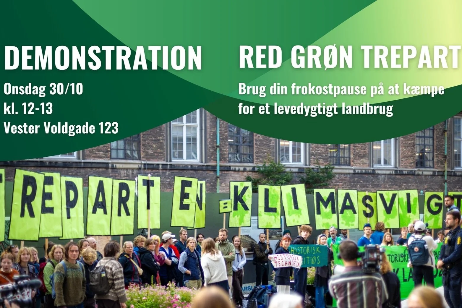 Demonstration - Red Grøn Trepart i din frokostpause