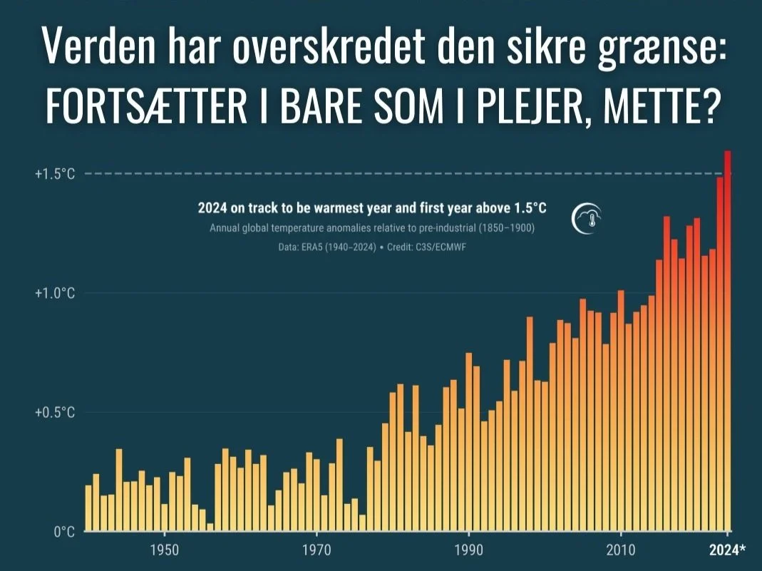 Vi er forbi den sikre grænse på 1,5 grader og Trump overtager det hvide hus - Det kræver et opgør med den nuværende klimapolitik!