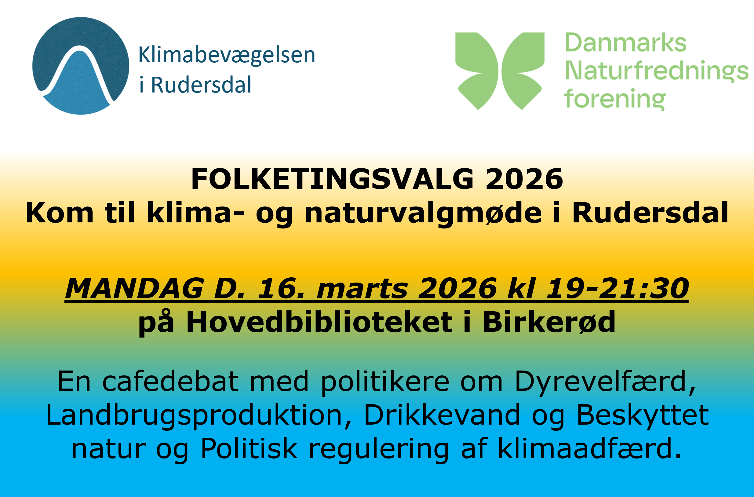 Klima- og naturvalgmøde 16.3.2026