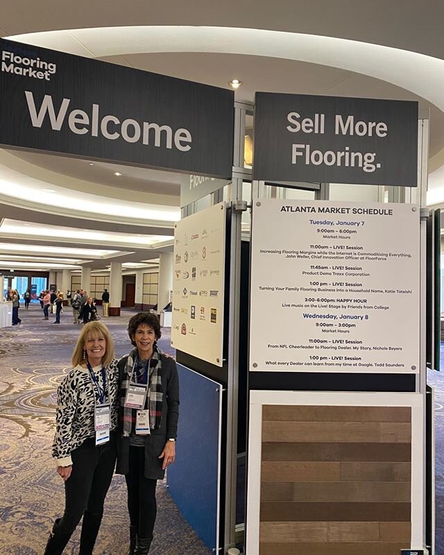 We had an awesome day at the Flooring Market finding some new styles and learning more about 2020 flooring trends!