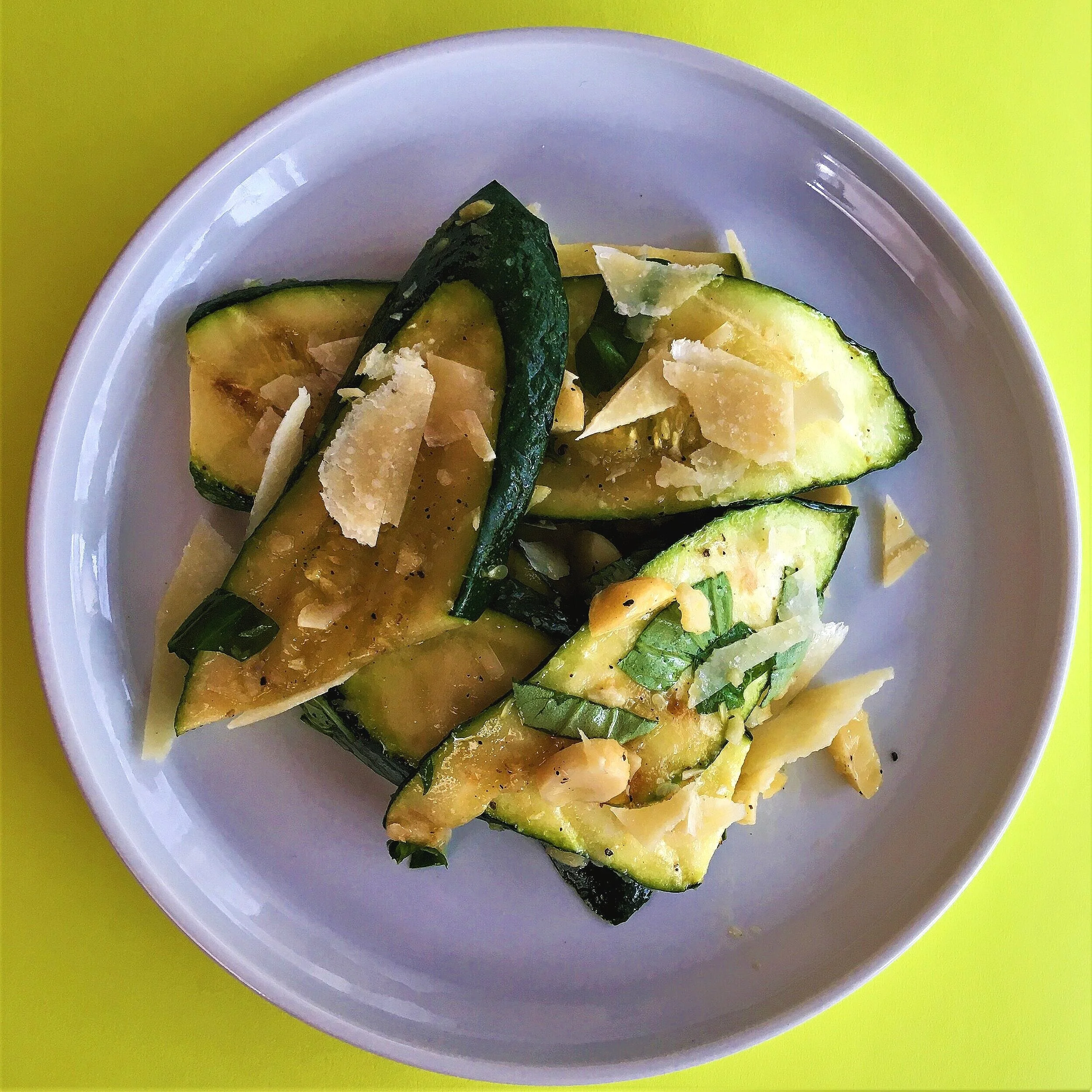 Zucchini, Basil, and Macadamia Salad