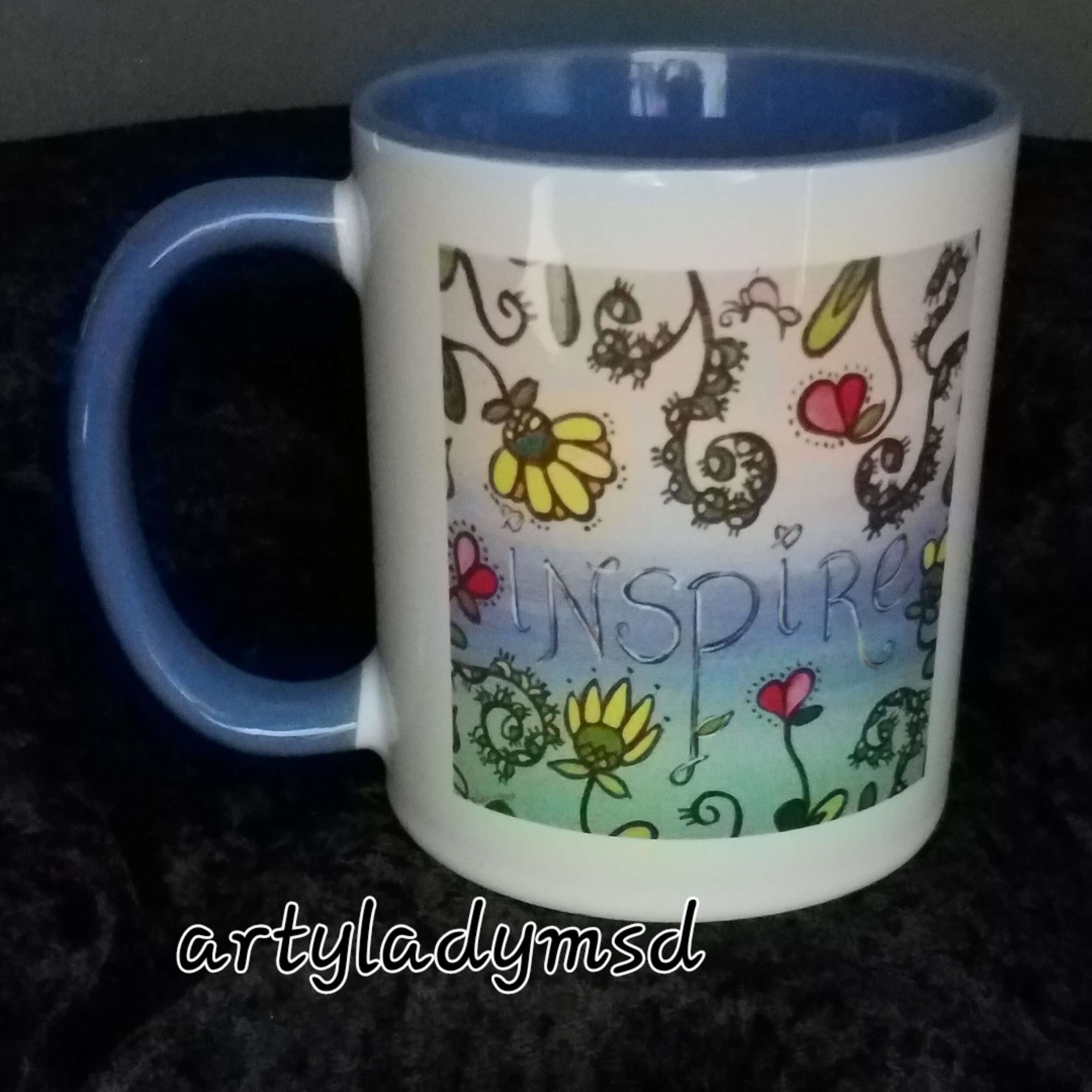 Mug: Inspire from Words to Grow By ArtyLadyMsD.jpg