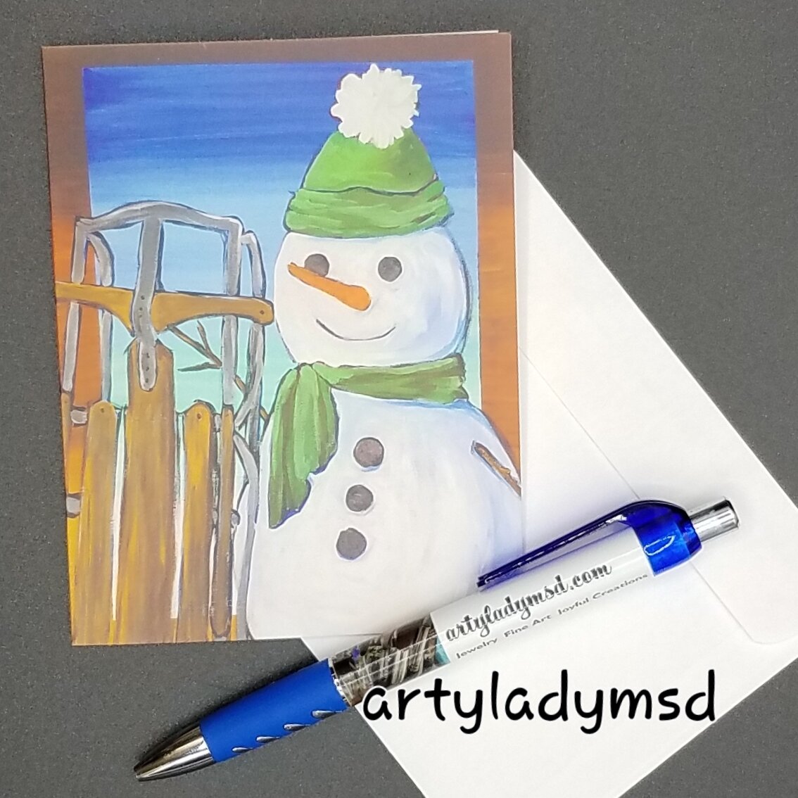 Snowy Thoughts note cards by ArtyLadyMsD.jpg
