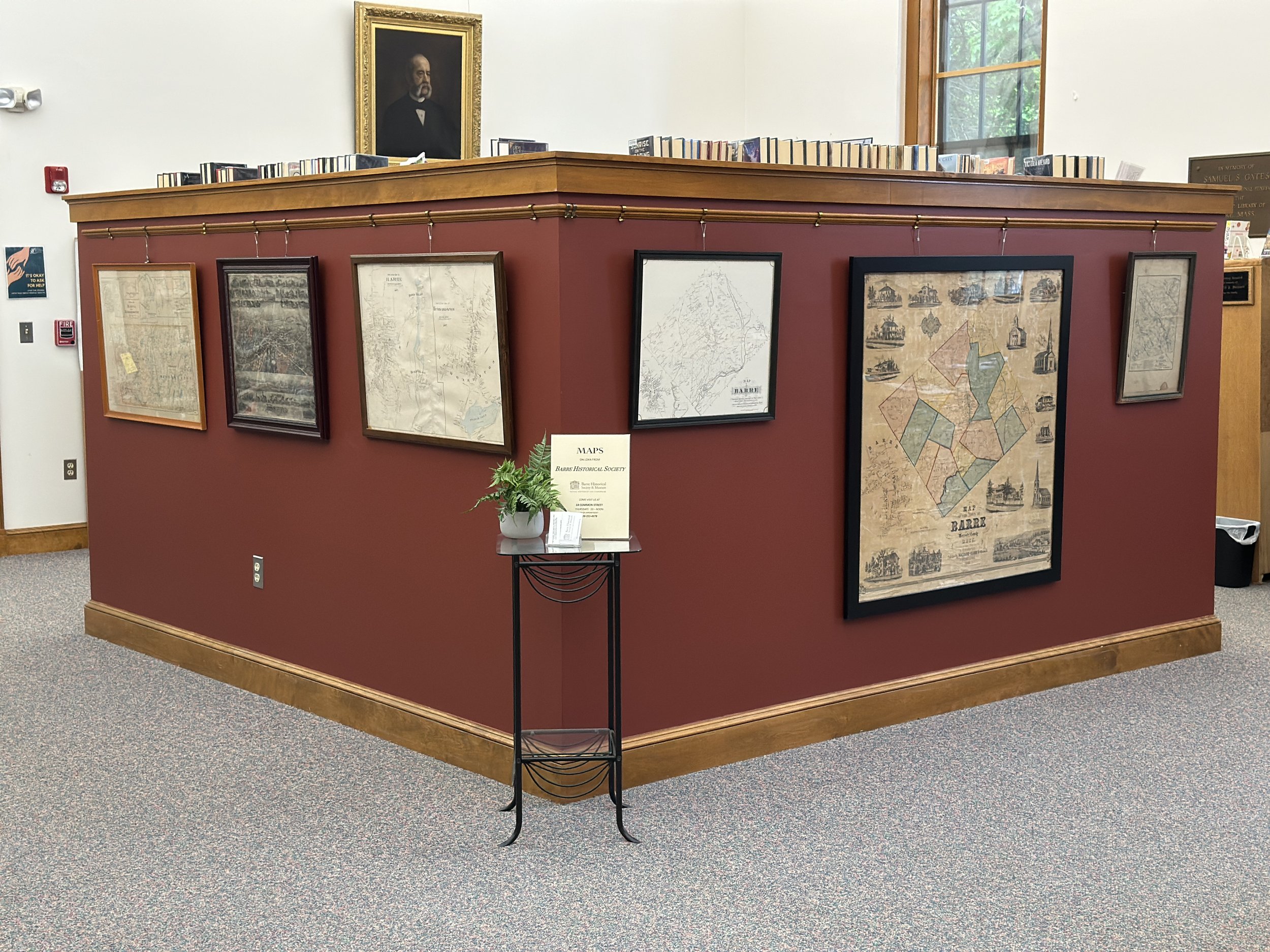 Art Wall Exhibit Features Historic Barre Maps