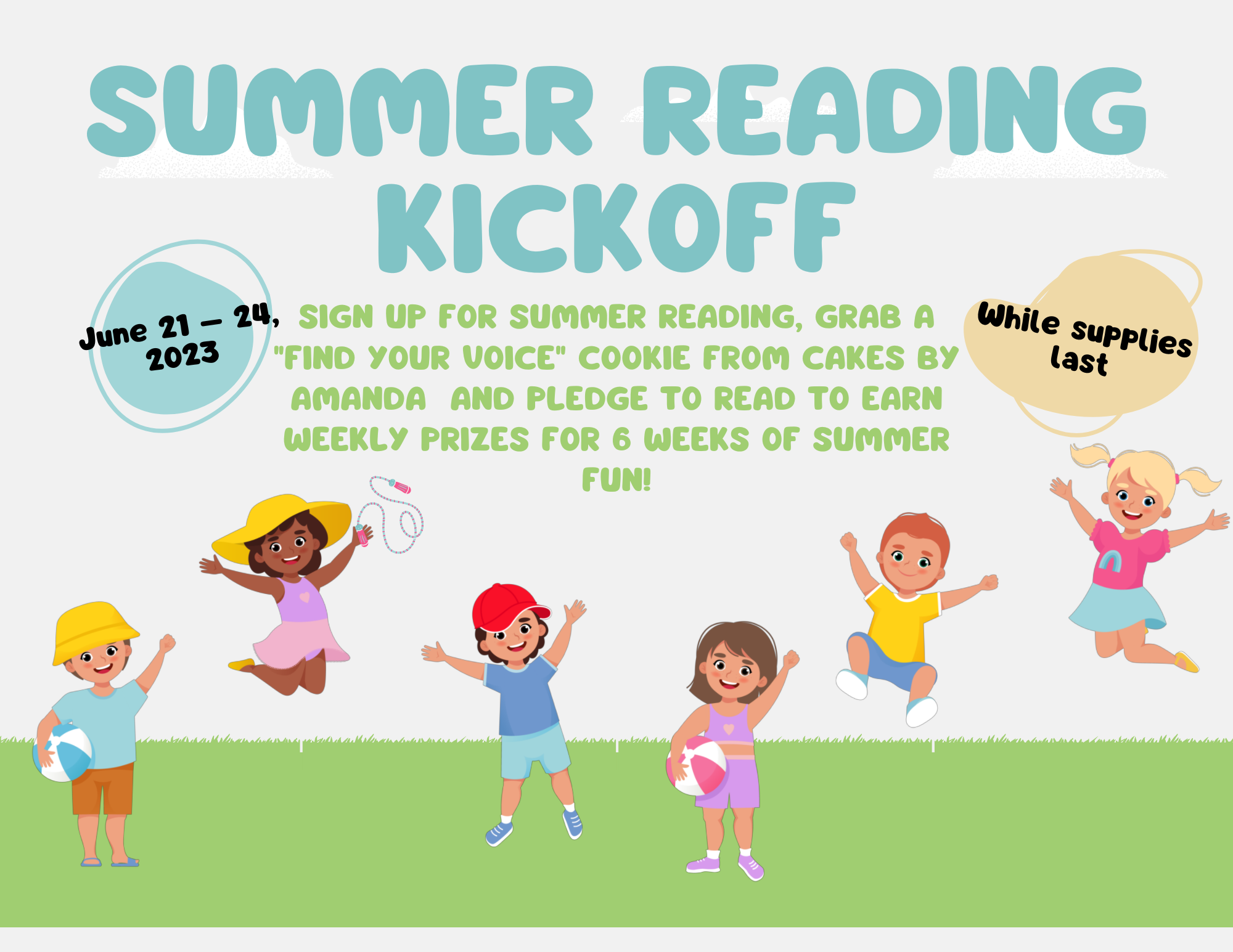 Kick Off Reading Program Summer Reading Kickoff - Registration Week! — Woods Memorial Library
