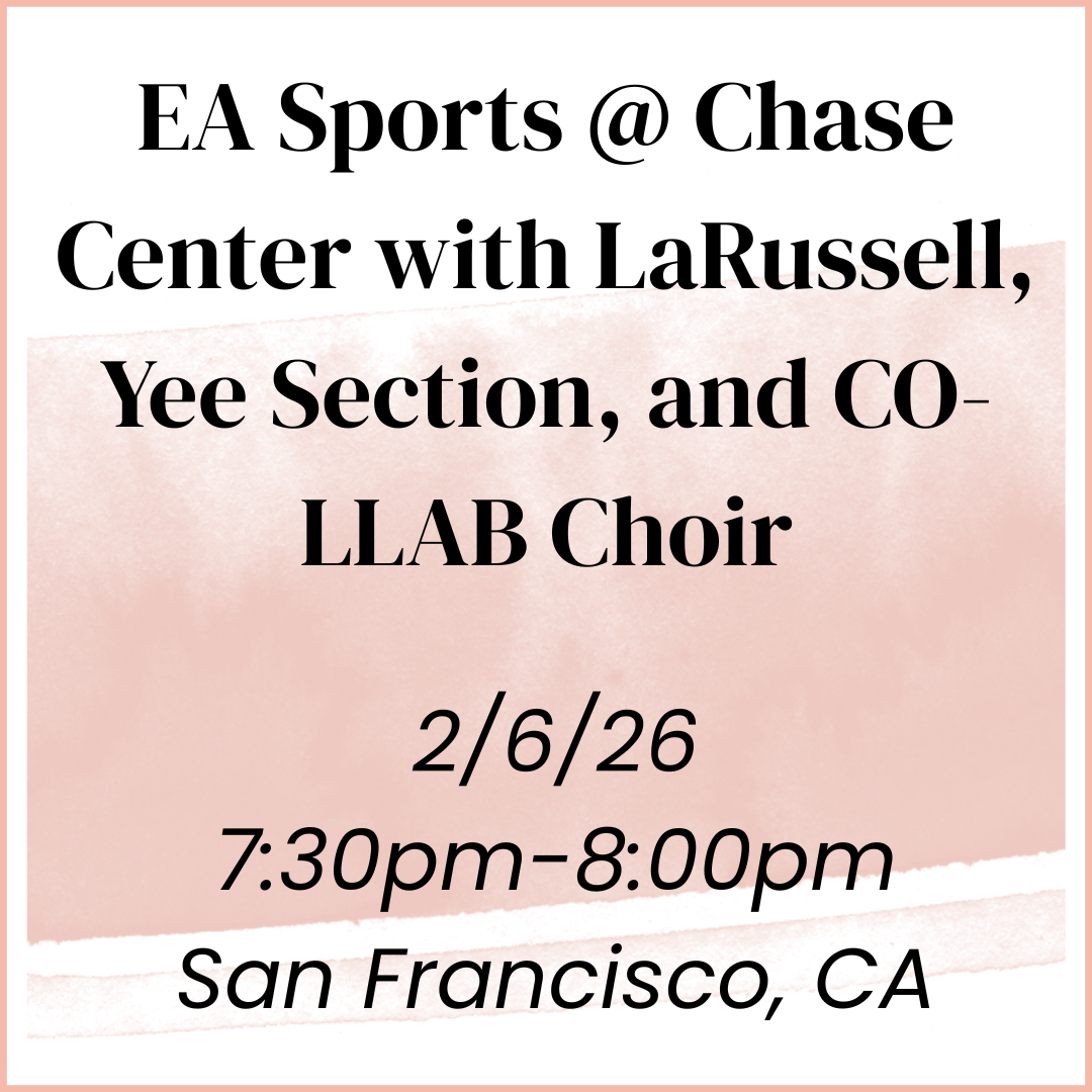 EA Sports Madden Bowl @ Chase Center with LaRussell, Yee Section, and CO-LLAB Choir