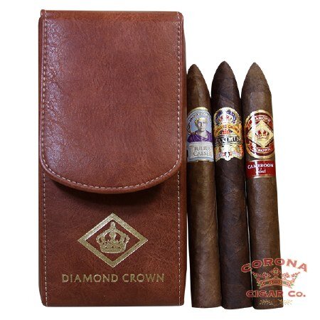 Diamond Crown Leather 2 Cigar Case