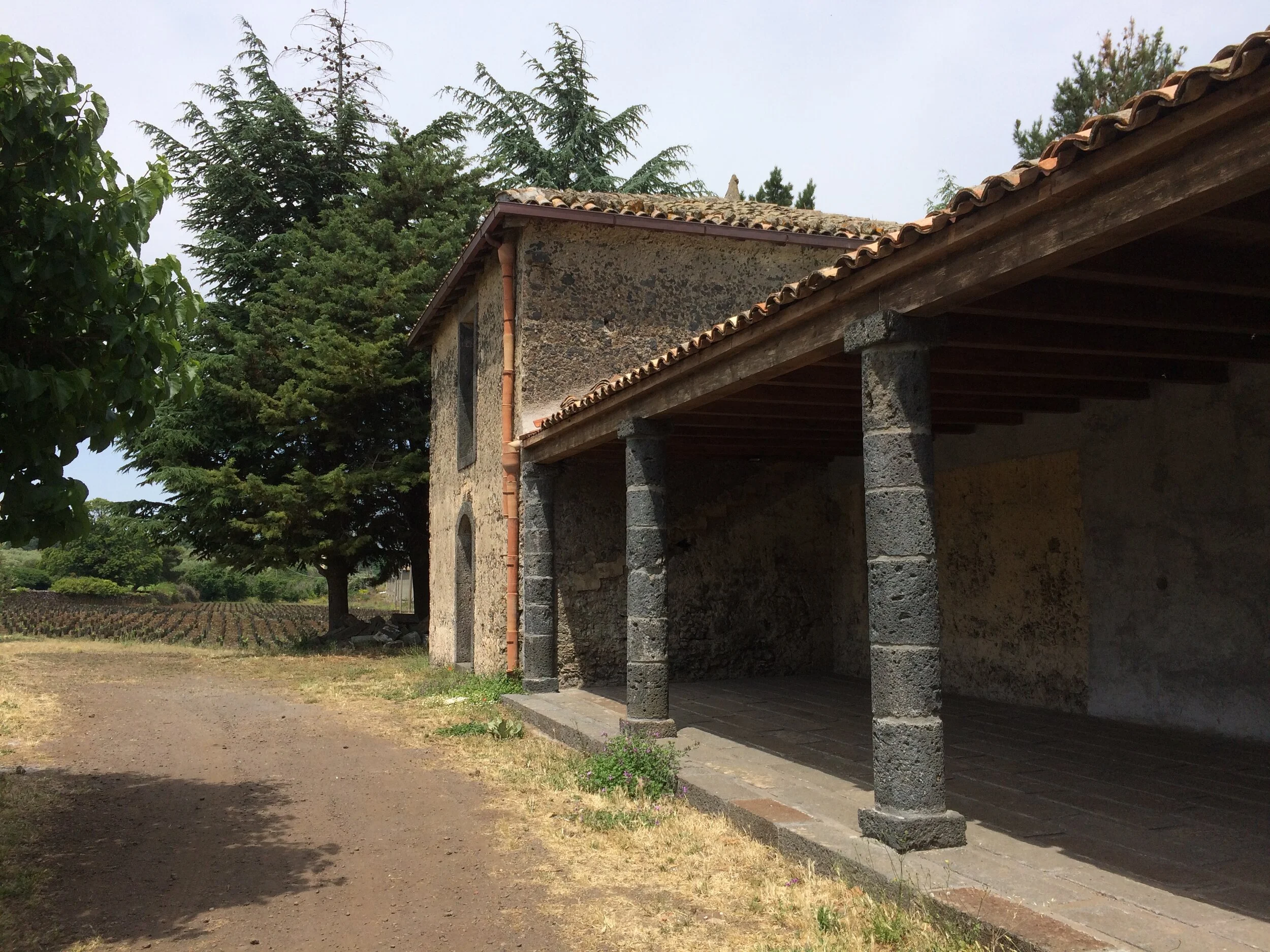Family Castle at Girolamo Russo Winery,  Passopisciaro, Sicily (2017)