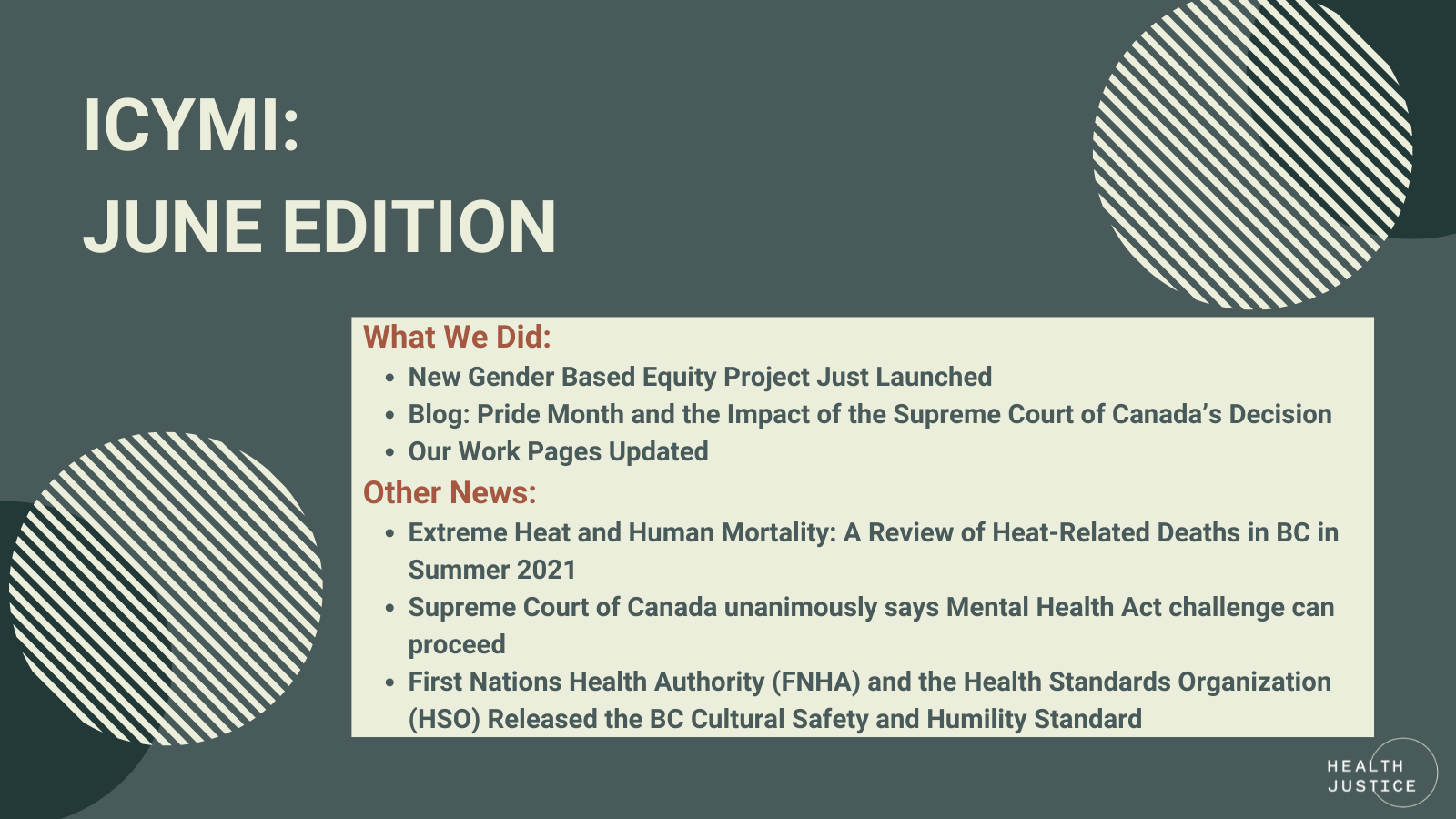 ICYMI: June Edition