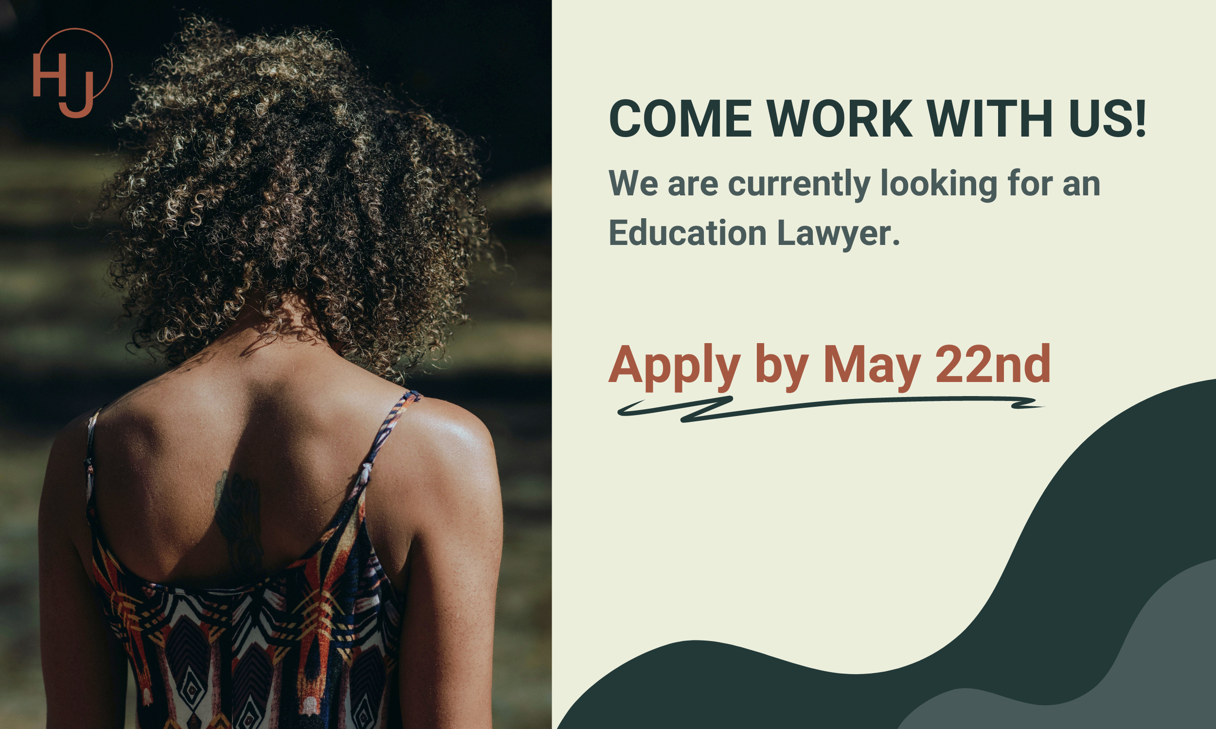 Come work with us! Health Justice is seeking an Education Lawyer