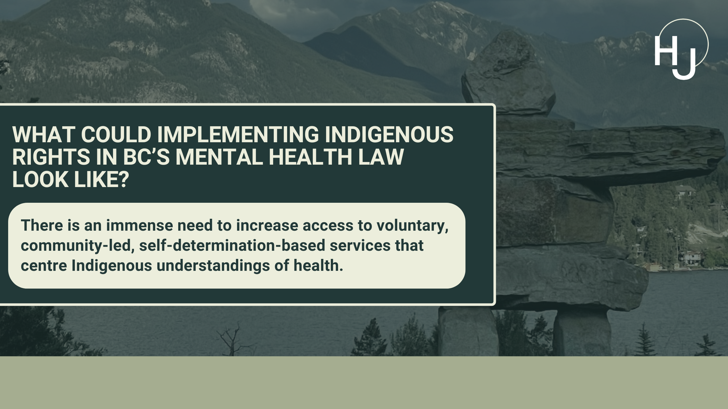 What could implementing Indigenous rights in BC’s mental health law look like?