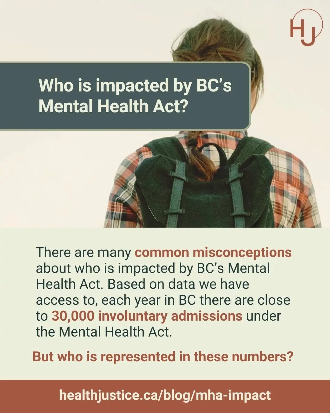 Collecting and having access to transparent data about who BC's Mental Health Act impacts is important. An absence of information can contribute to leaving space for people to perpetuate harmful stereotypes. It can also create space for those in powe