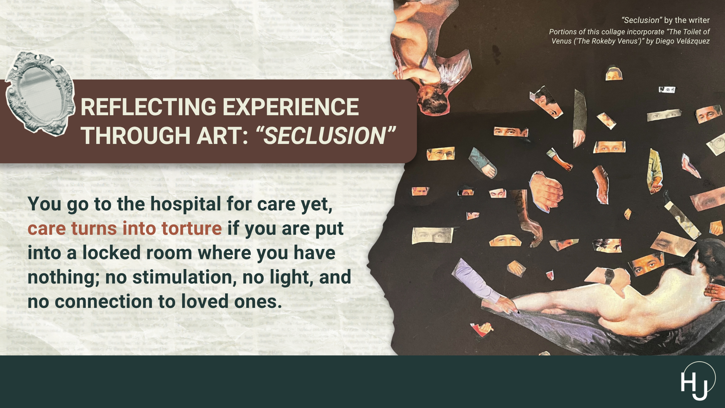 Reflecting experience through art: “Seclusion”