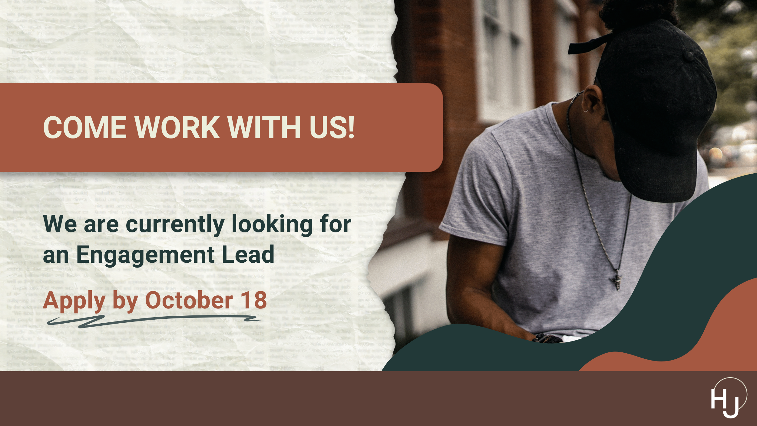 Join us as our Engagement Lead