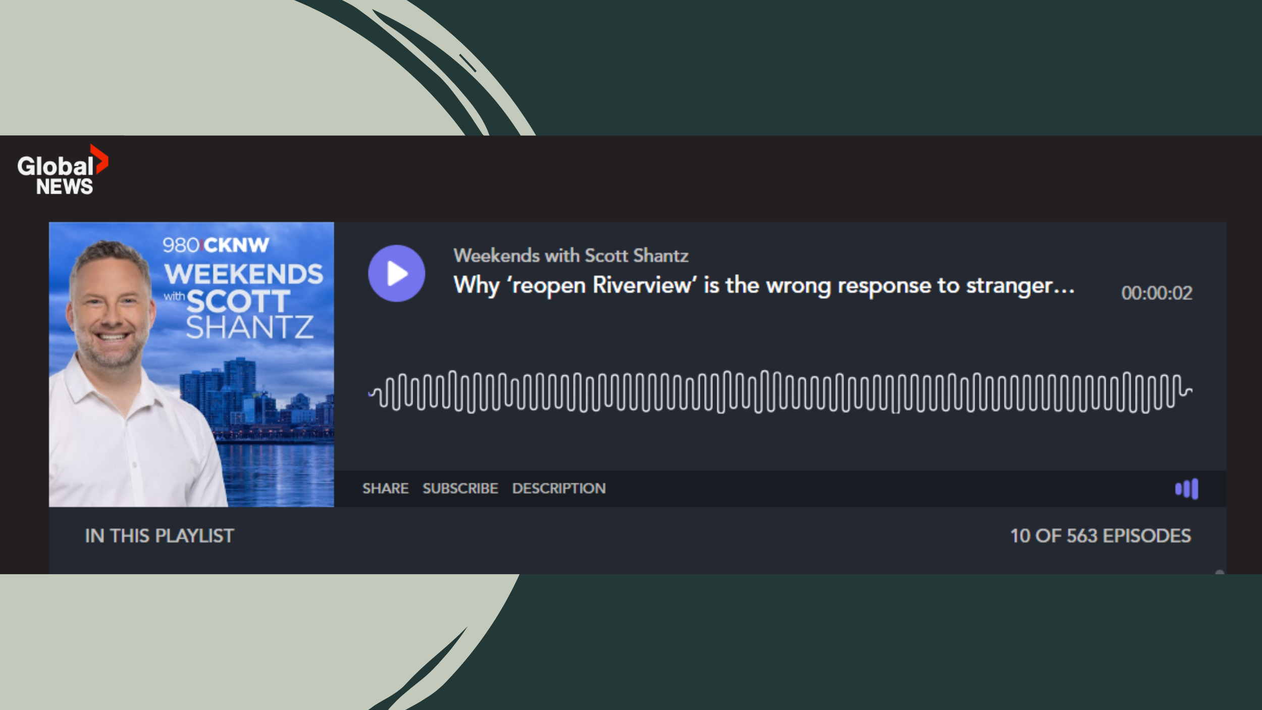 thumbnail of podcast episode of Weekends with Scott Shantz on Why 'reopen Riverview' is the wrong response to stranger violence
