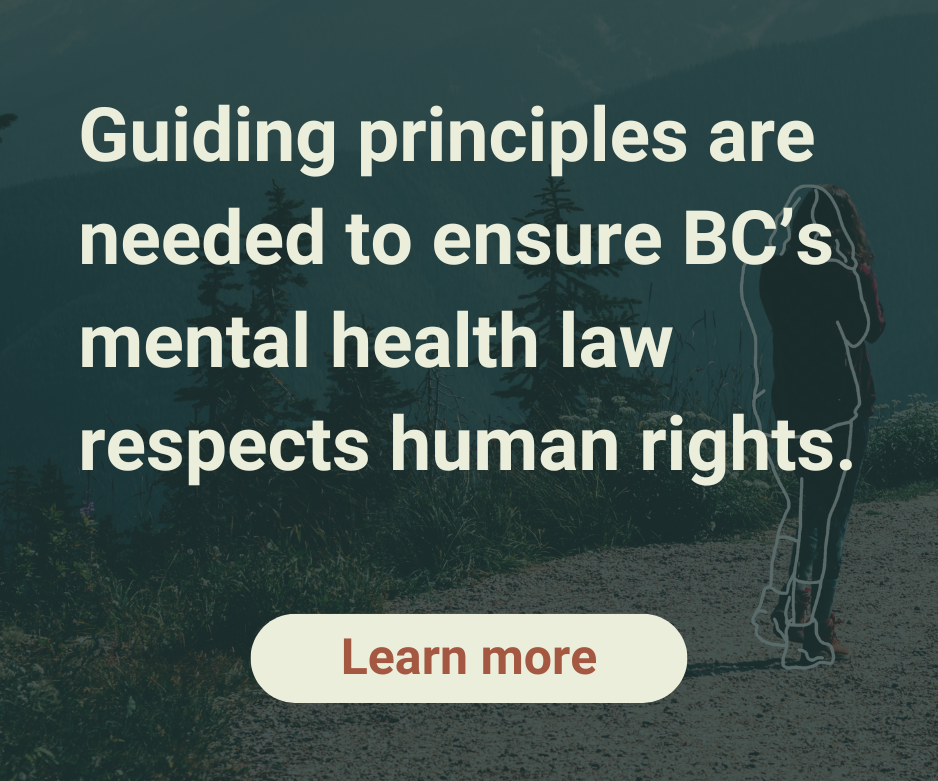 Guiding principles are needed to ensure BC's mental health law respects human rights