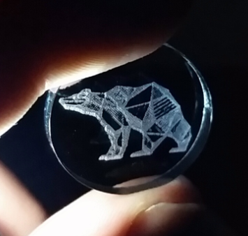 Laser cut acrylic tokens