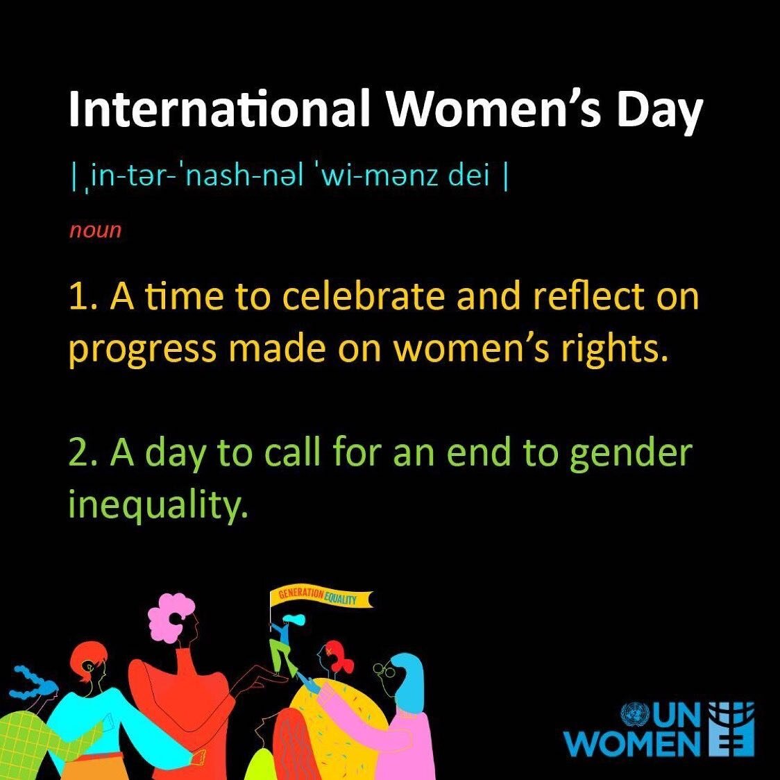 Repost from @unwomen
&bull;
Happy #InternationalWomensDay! If you haven&rsquo;t already, today is the day to make a commitment to women everywhere to stand up for human rights and join the fight for an equal future. Where will you stand? #GenerationE