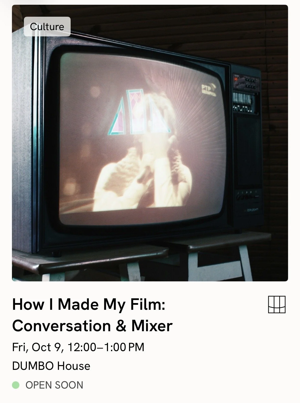 Moderating How I Made My Film Conversation and Mixer with Shih-Ching Tsou, Director of Left Handed Girl at Dumbo House! 