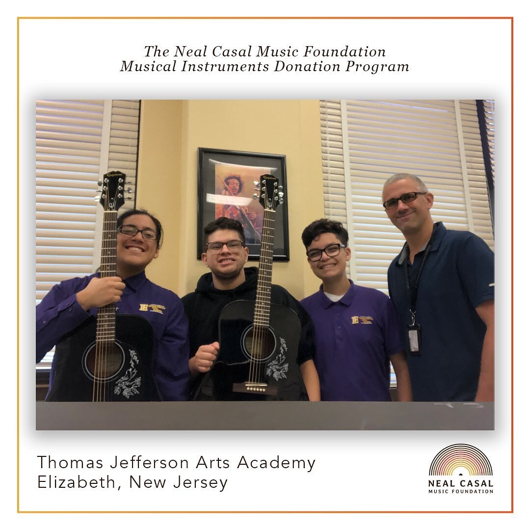 Thank you to @gibsonguitar for their generosity in helping the the Jefferson Township Arts Academy (JTAA) with two new Epiphone acoustic guitars! We were able to connect to JTAA through other schools we've donated to in Elizabeth township. 

We are h