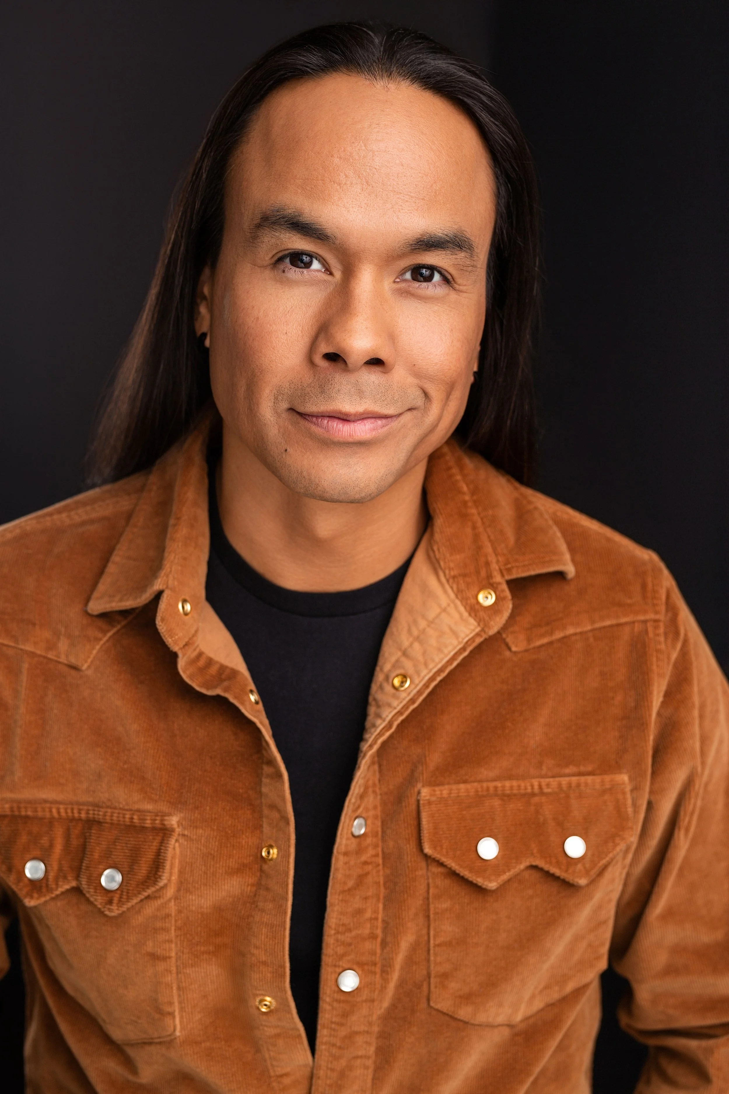 Professional Vancouver actor headshot with strong and confident presence