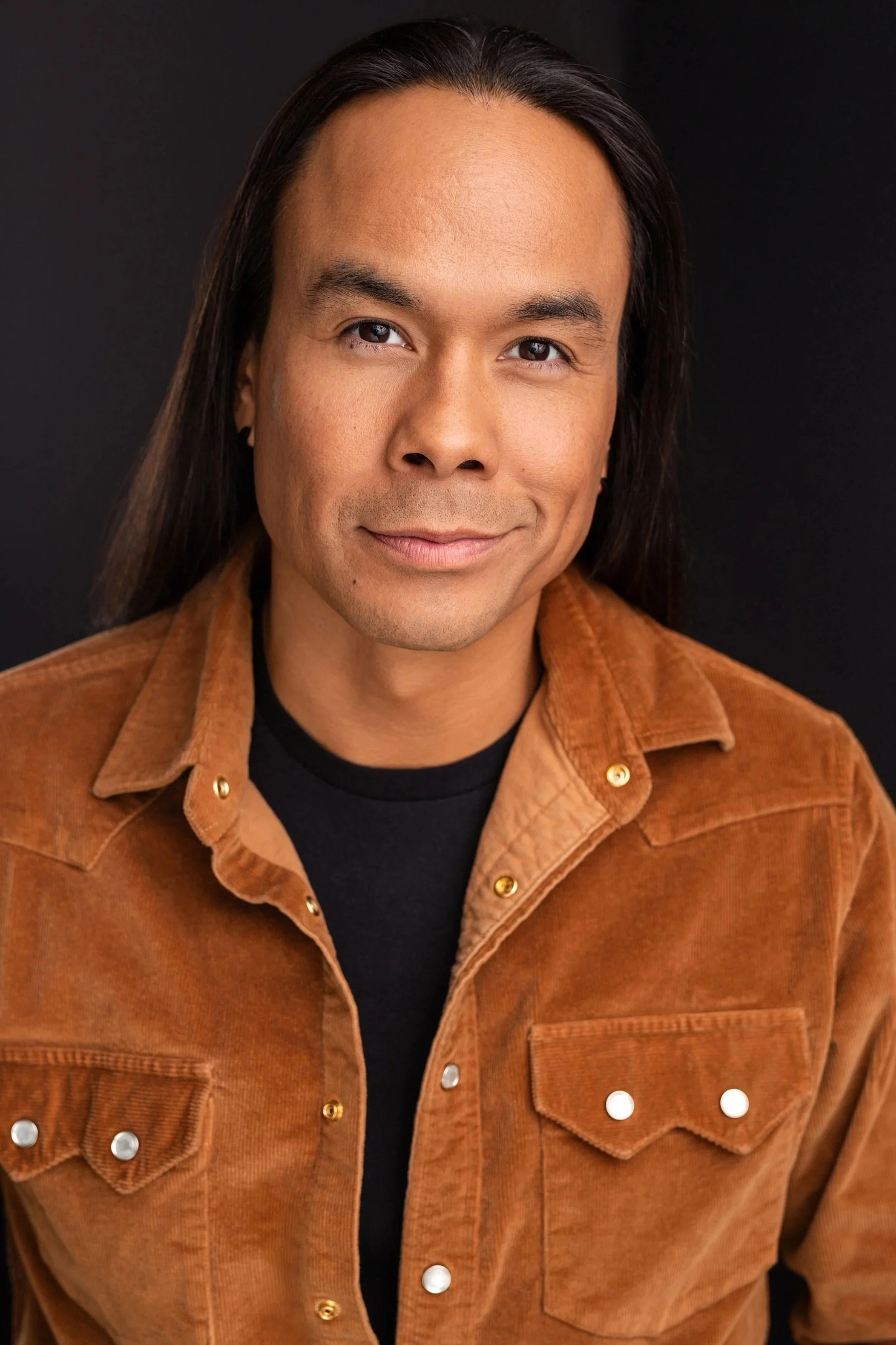 Professional Vancouver actor headshot with strong and confident presence