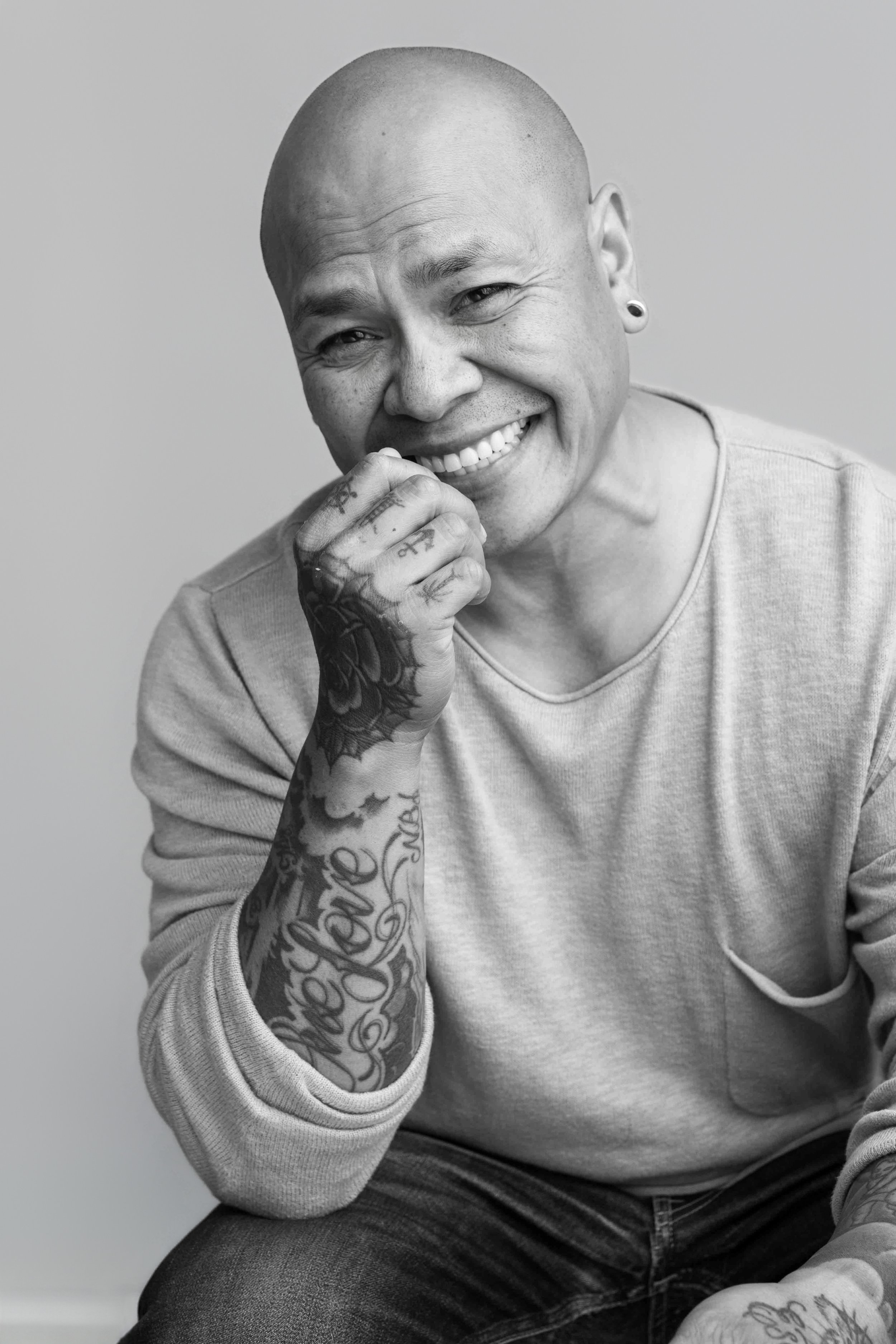 Portrait photography studio session in Vancouver for professional use.