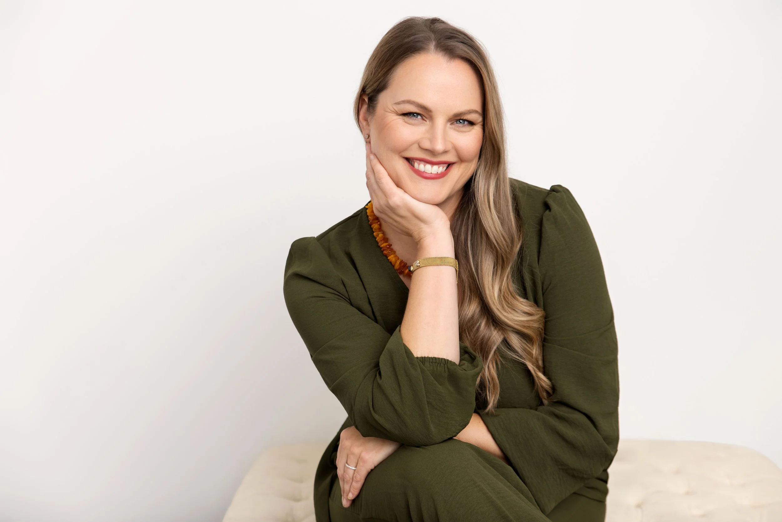 Personal branding portrait of a Vancouver entrepreneur photographed in studio.