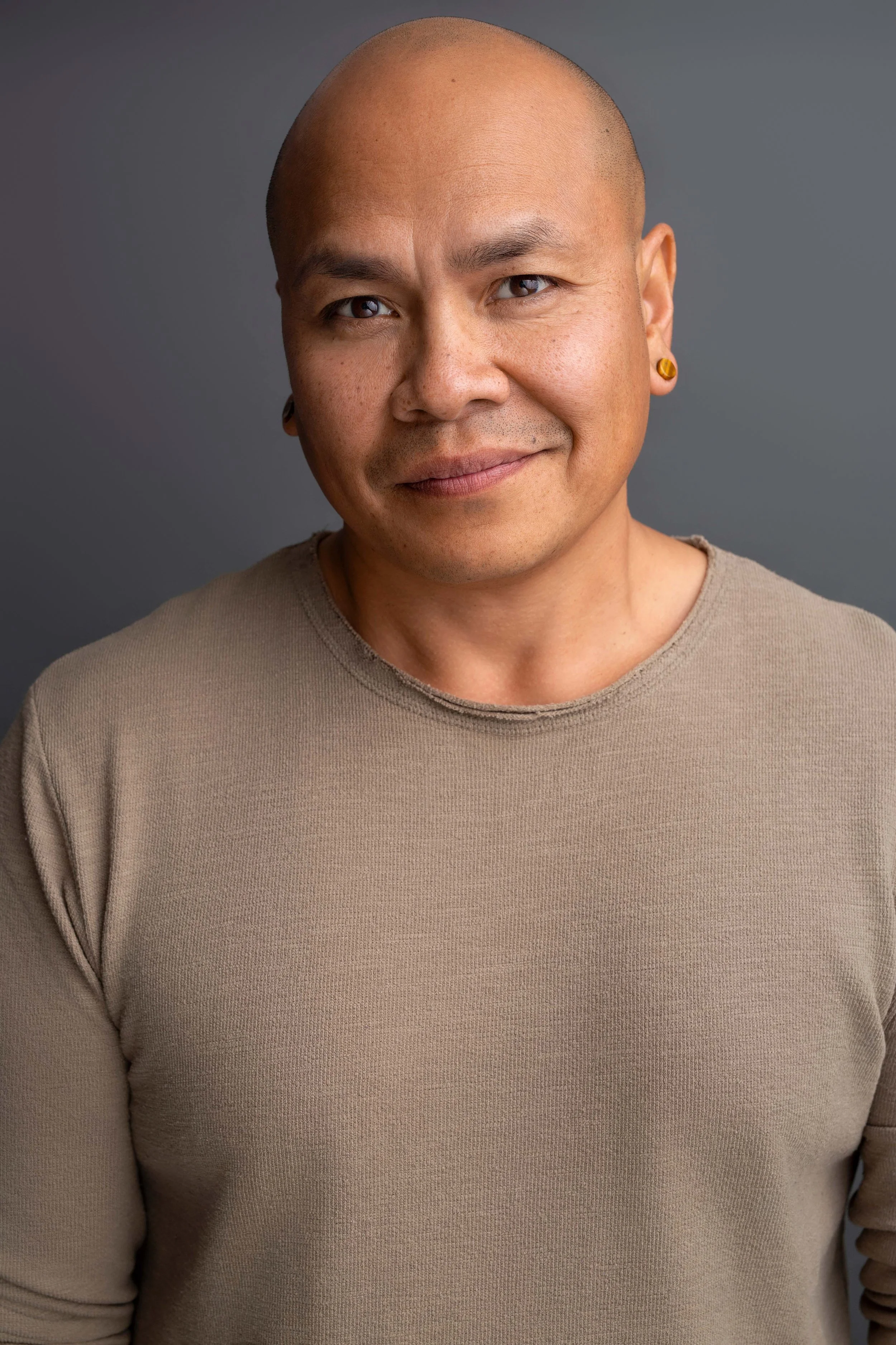 Authentic headshot for an actor, by a Vancouver studio photographer.