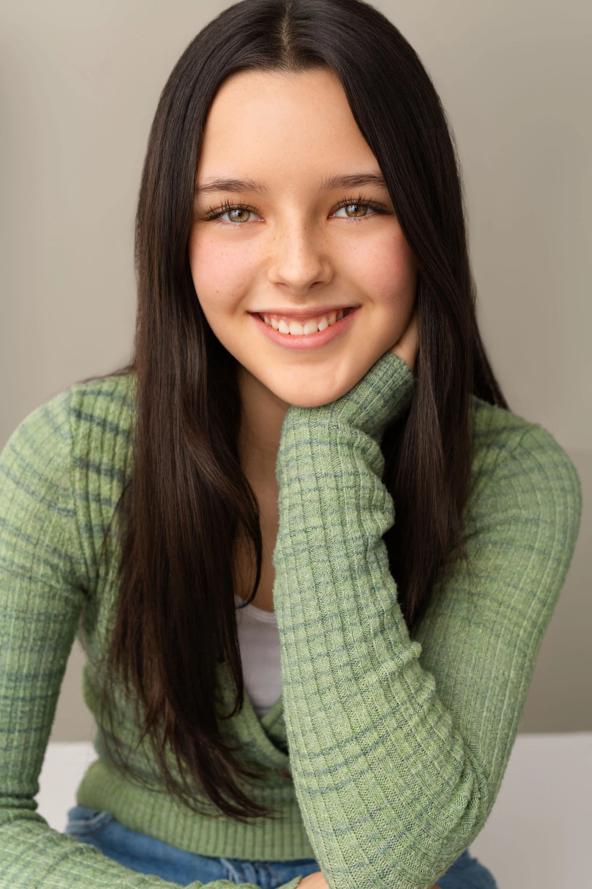 Actor headshot taken in Vancouver at a portrait studio