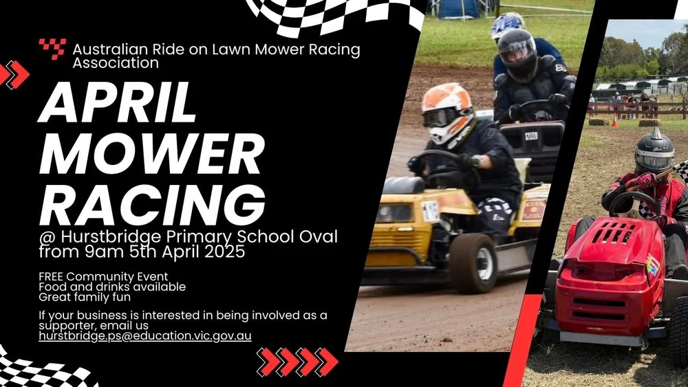 Ride On Lawn Mower Racing in Hurstbridge!