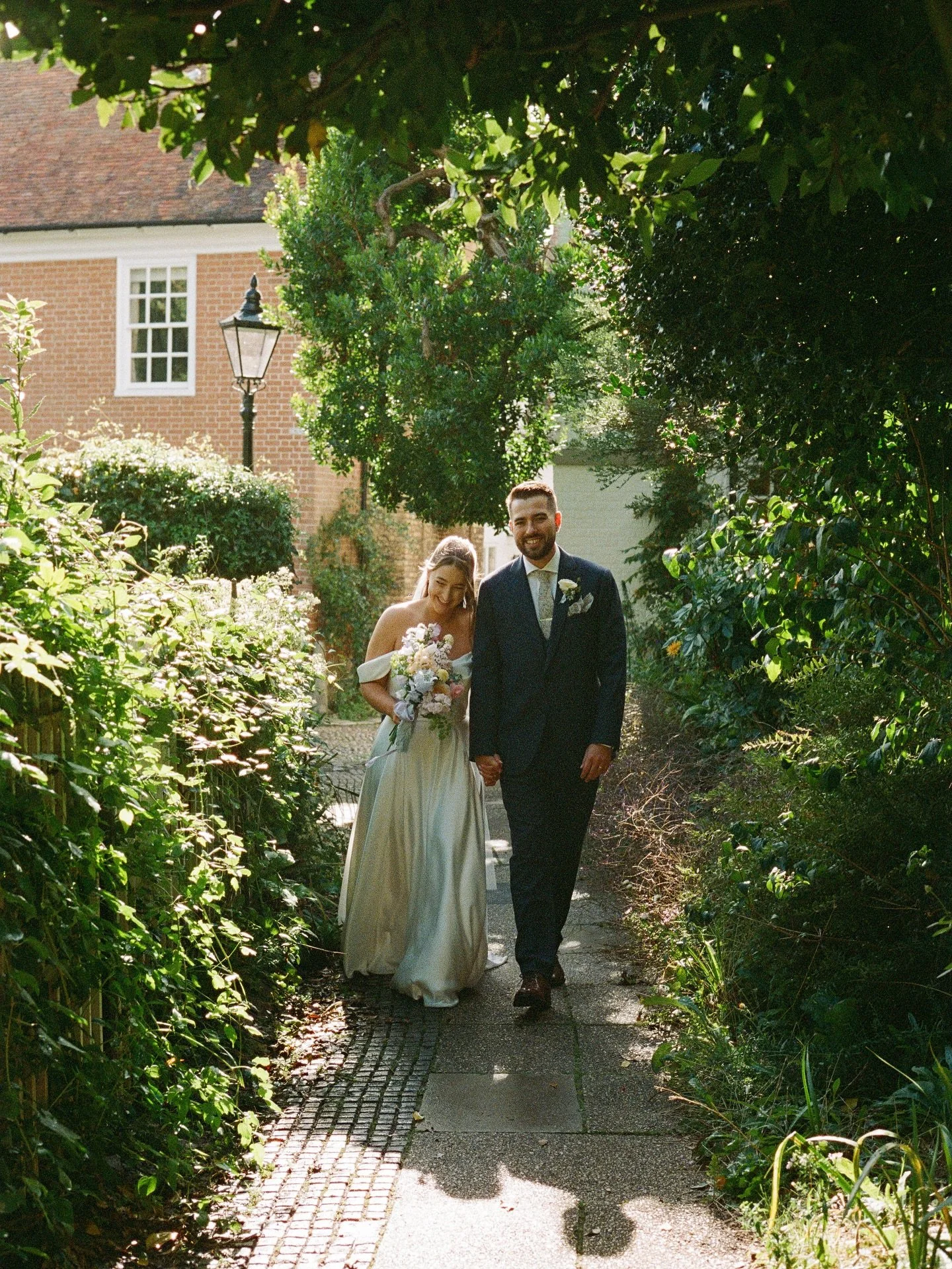 Some 35mm from this gorgeous wedding in Rye at @georgeweddings ❤️
Photography & video: @emilystevephoto 
Dress: @storyofmydressbridal 
Veil: @racketlondon 
Hair & makeup: @poppytallulah_hairandmakeup 
Suit: @marksandspencerman 
Band: @season
