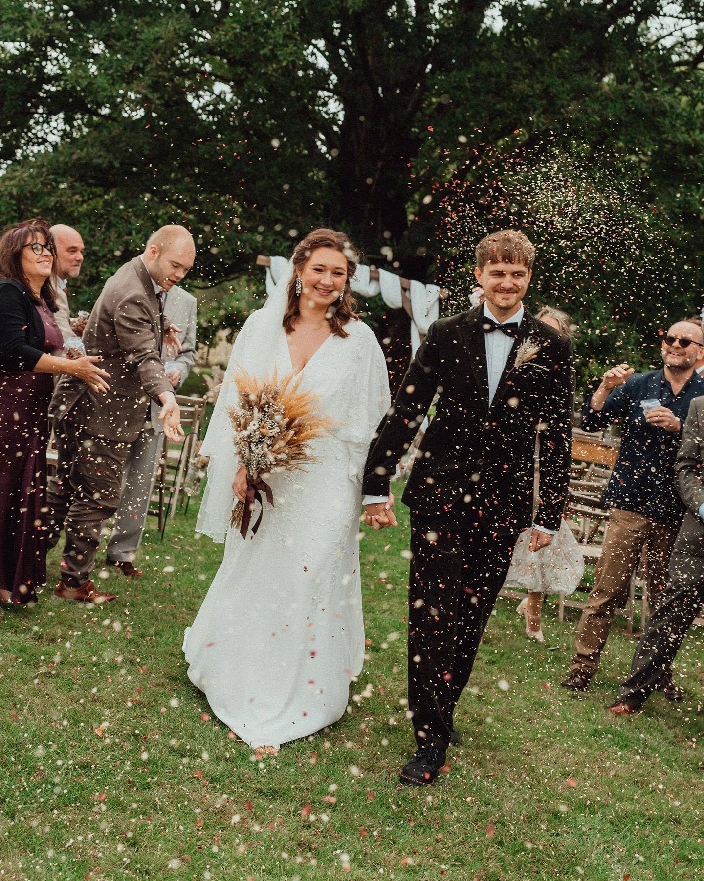 Some digital and 35mm from a wedding at one of our favourite venues @wildbynatureweddings 🌳

Photo &amp; Video: @emilystevephoto 
Venue: @wildbynatureweddings 
Hair: @chloelouisehairdressing 
Dress: @monsoon 
Suit: @barbour 
Band: @unclefunkuk 
Flow