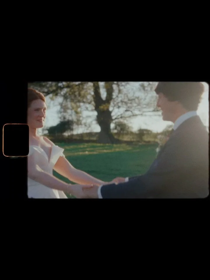 The moment in video vs the photo.

Photography &amp; video: @emilystevephoto 
Venue: @towerhillbarns 
Hair: @cassiembridal 
Florist: @linden_lea 
Cake: @_redrosecakes 
Dress: @hugoandelliotbridal 
Suit: @gieveslondon 
Dj: @wedding.jam 
Jazz trio: @ma