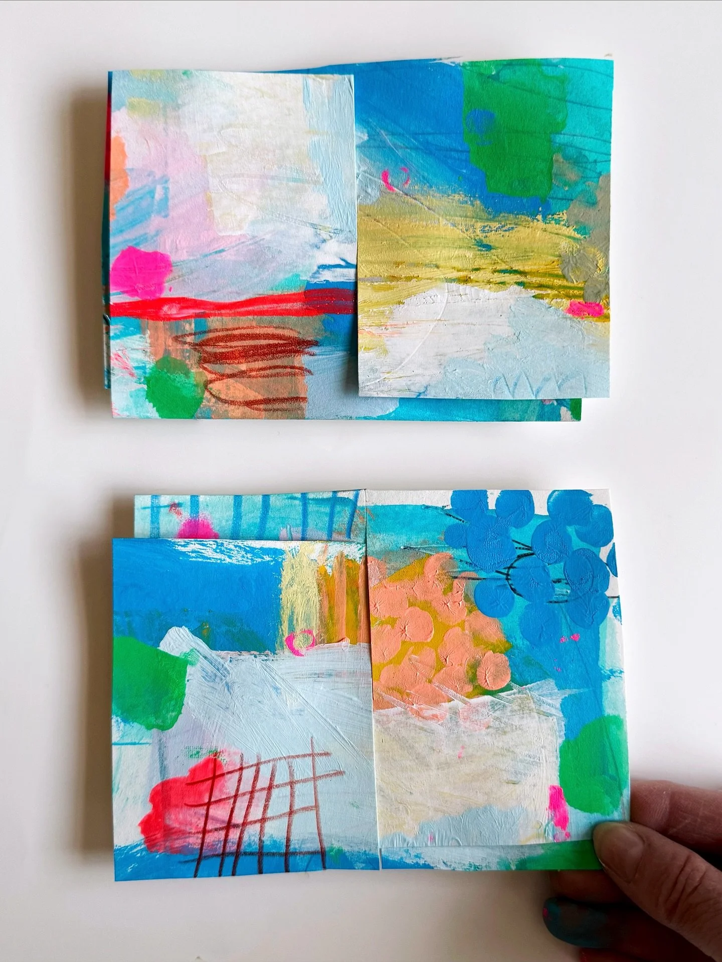 C O L L A G E ~ two mini collages. It’s been great painting after a while of writing. Getting messy, playing with colours and marks. More fun today with Derby Draw, it’s a bit cold so will have to wrap up warm for some outside sketching.