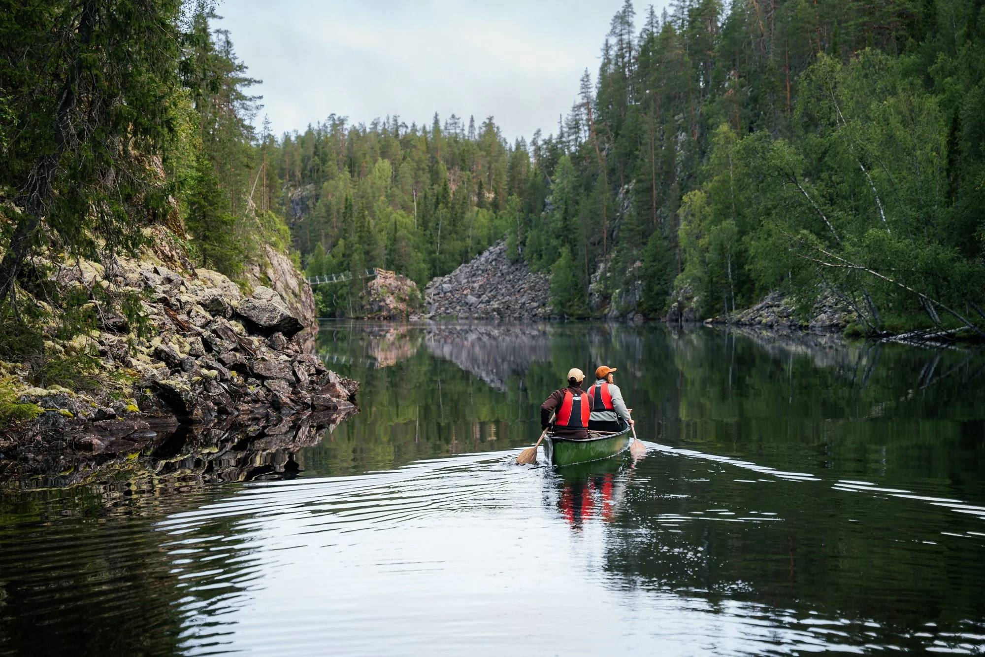 Suomussalmi-finland-kainuu-summer-kesä-river-joki-canoe adventure-kanootti-julma ölkky-hossan kansallispuisto-national park-serene moment©Filved Agency.jpg