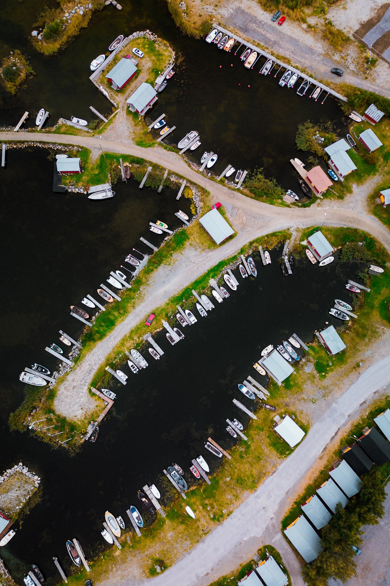Top down aerial drone image of a small harbour in Finland_Lot of boats©Sami Laitinen.jpg
