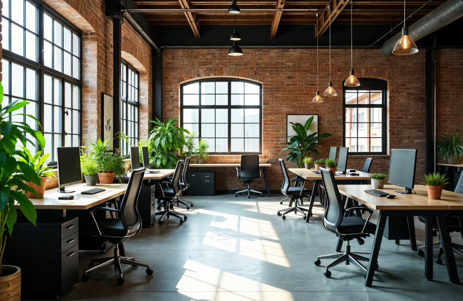 Bright Brick Office Building