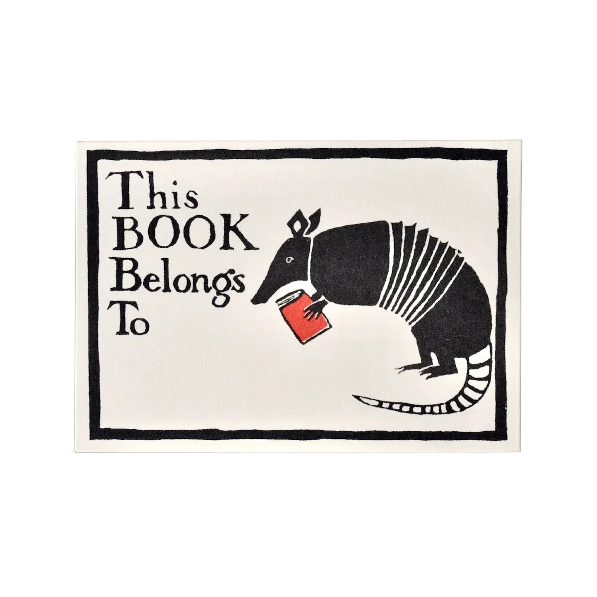 Cambridge Imprint Armadillo Bookplates (Set of Twelve)